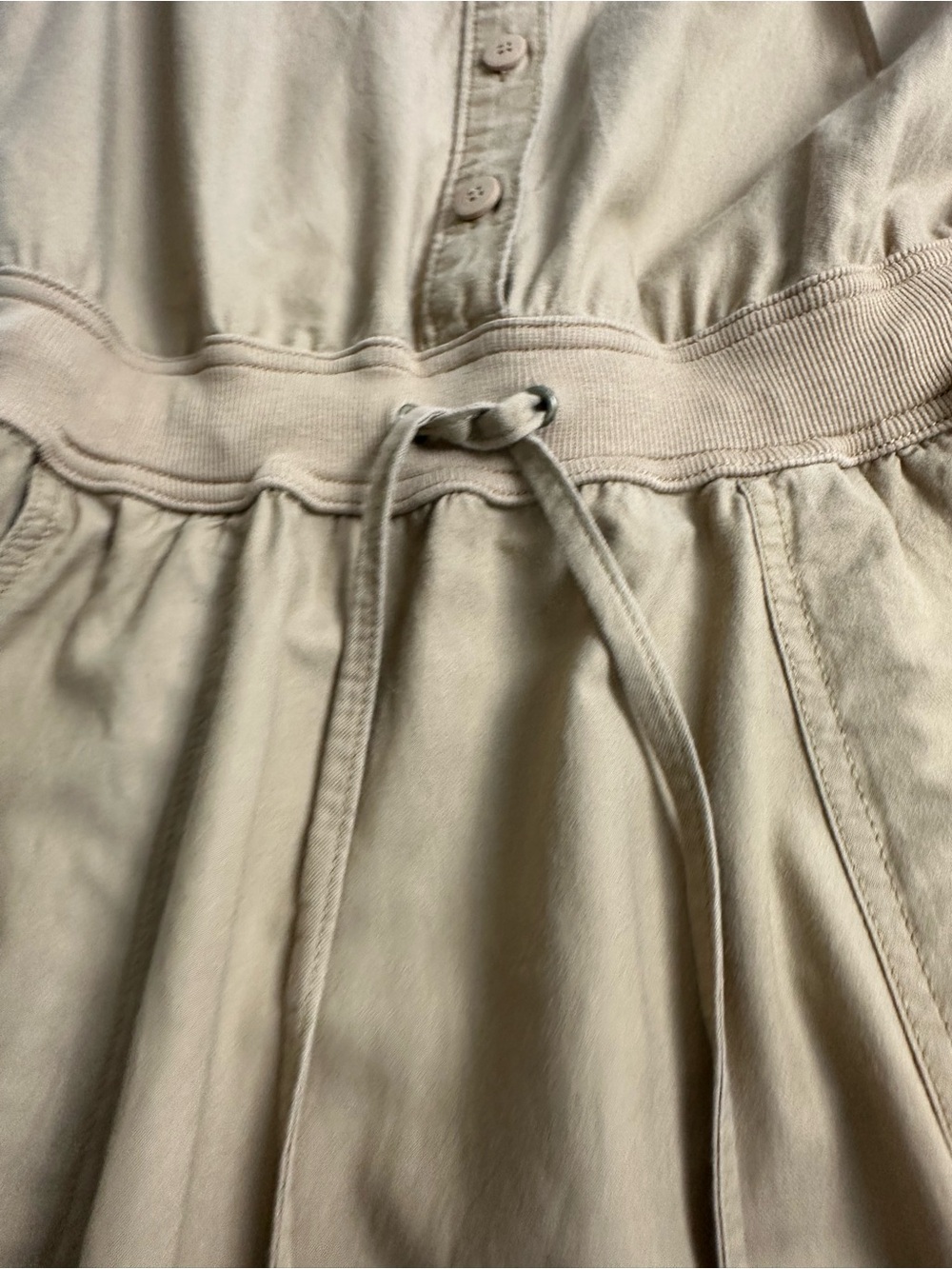 Tommy Hilfiger women’s XS Sleeveless Tie-Waist Shirt Dress in Camel - Picture 12 of 13